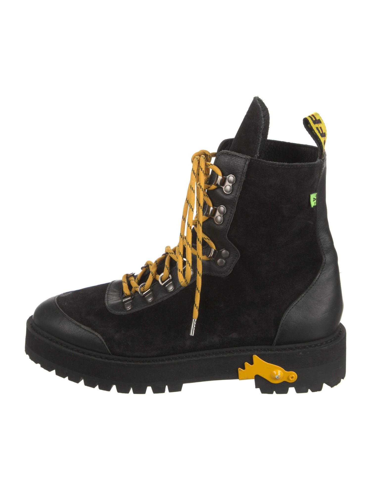 Off-White Suede Hiking Boots