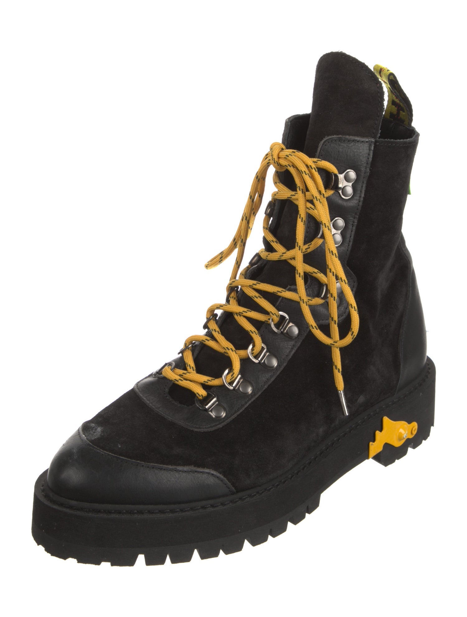 Off-White Suede Hiking Boots