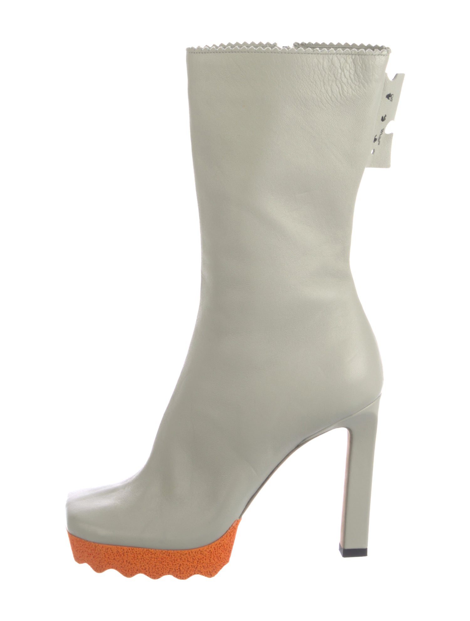 Off-White Leather Boots