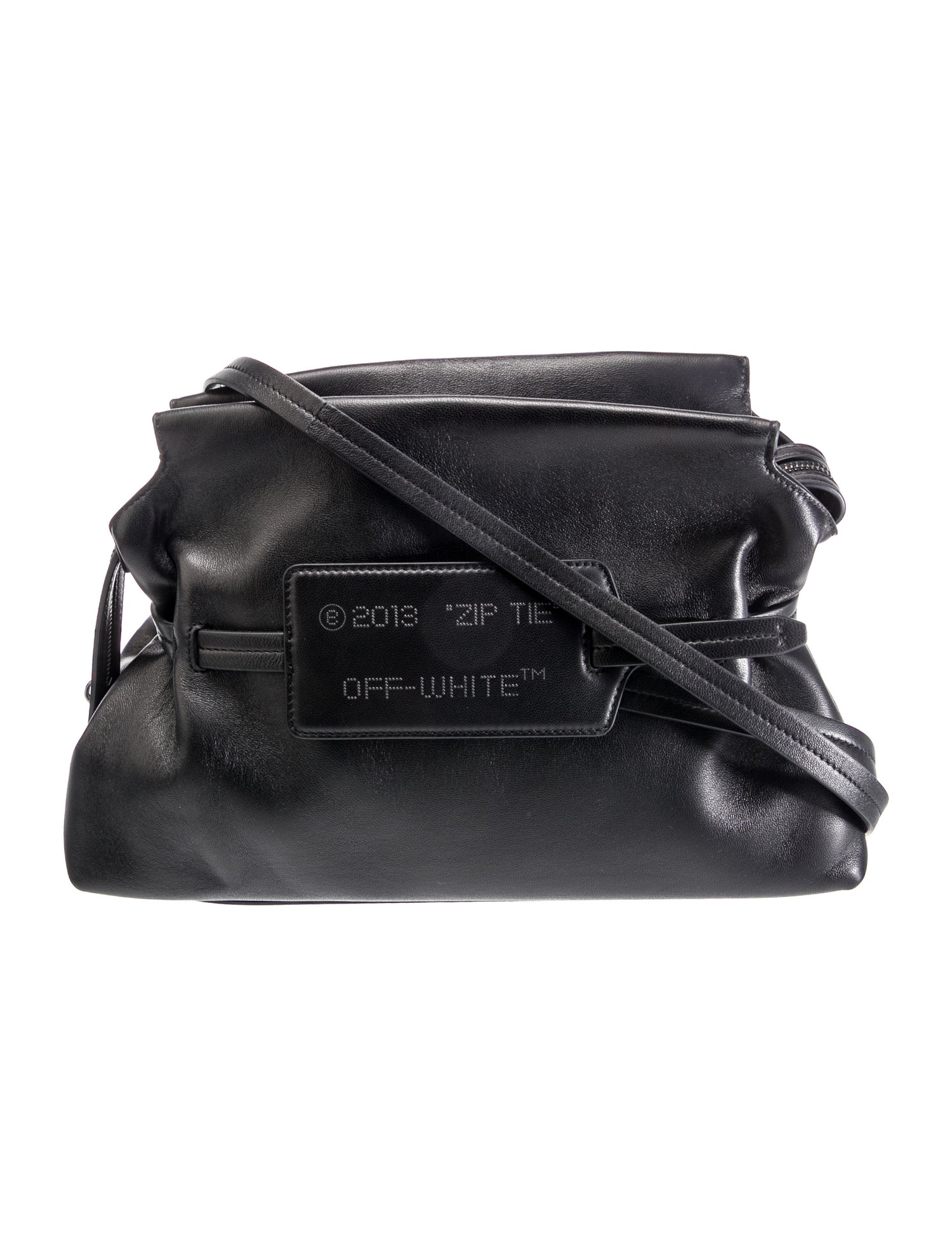 Off-White Leather Crossbody Bag