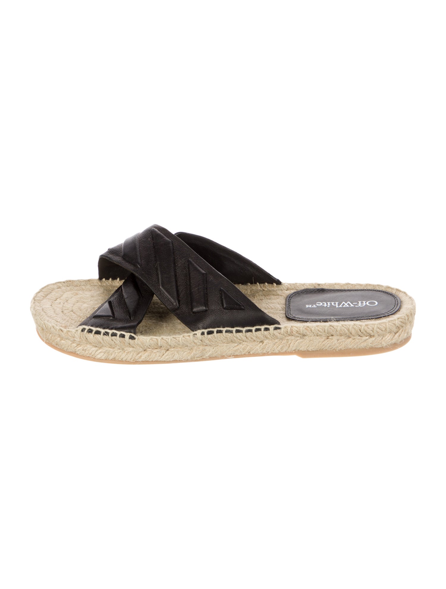 Off-White 2023 Diagonal Lea Crisscross 'Black' Espadrilles