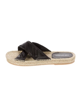 Off-White 2023 Diagonal Lea Crisscross 'Black' Espadrilles
