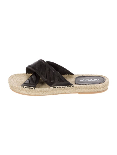 Off-White 2023 Diagonal Lea Crisscross 'Black' Espadrilles