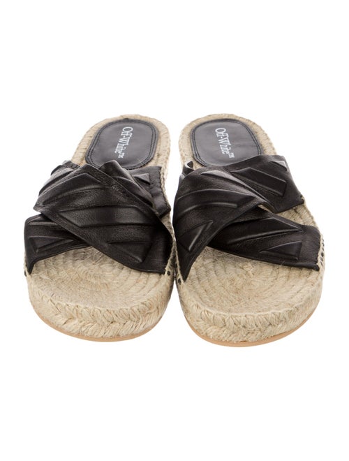 Off-White 2023 Diagonal Lea Crisscross 'Black' Espadrilles