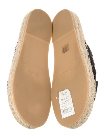 Off-White 2023 Diagonal Lea Crisscross 'Black' Espadrilles