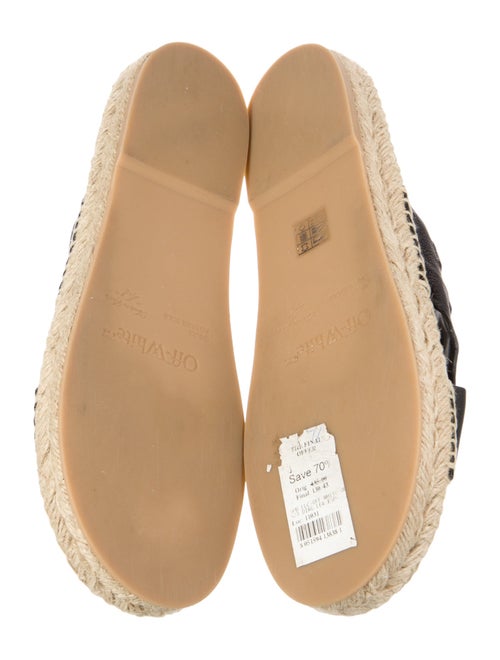 Off-White 2023 Diagonal Lea Crisscross 'Black' Espadrilles