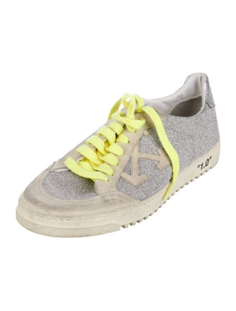 Off-White Glitter Printed Sneakers