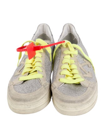 Off-White Glitter Printed Sneakers