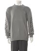 Off-White Off-White Diagonal Knit Crew Neck Pullover Crew Neck Pullover