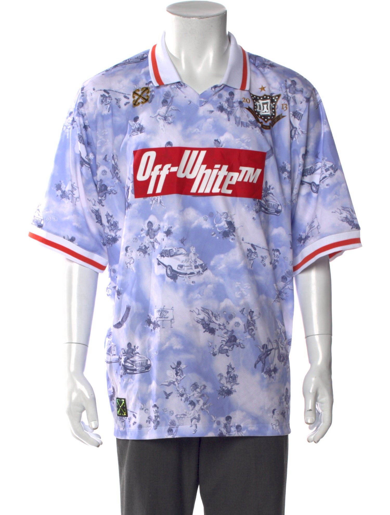 Off-White 2025 Fresco Soccer T-Shirt w/ Tags