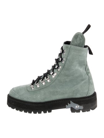 Off-White Combat Suede Hiking Boots