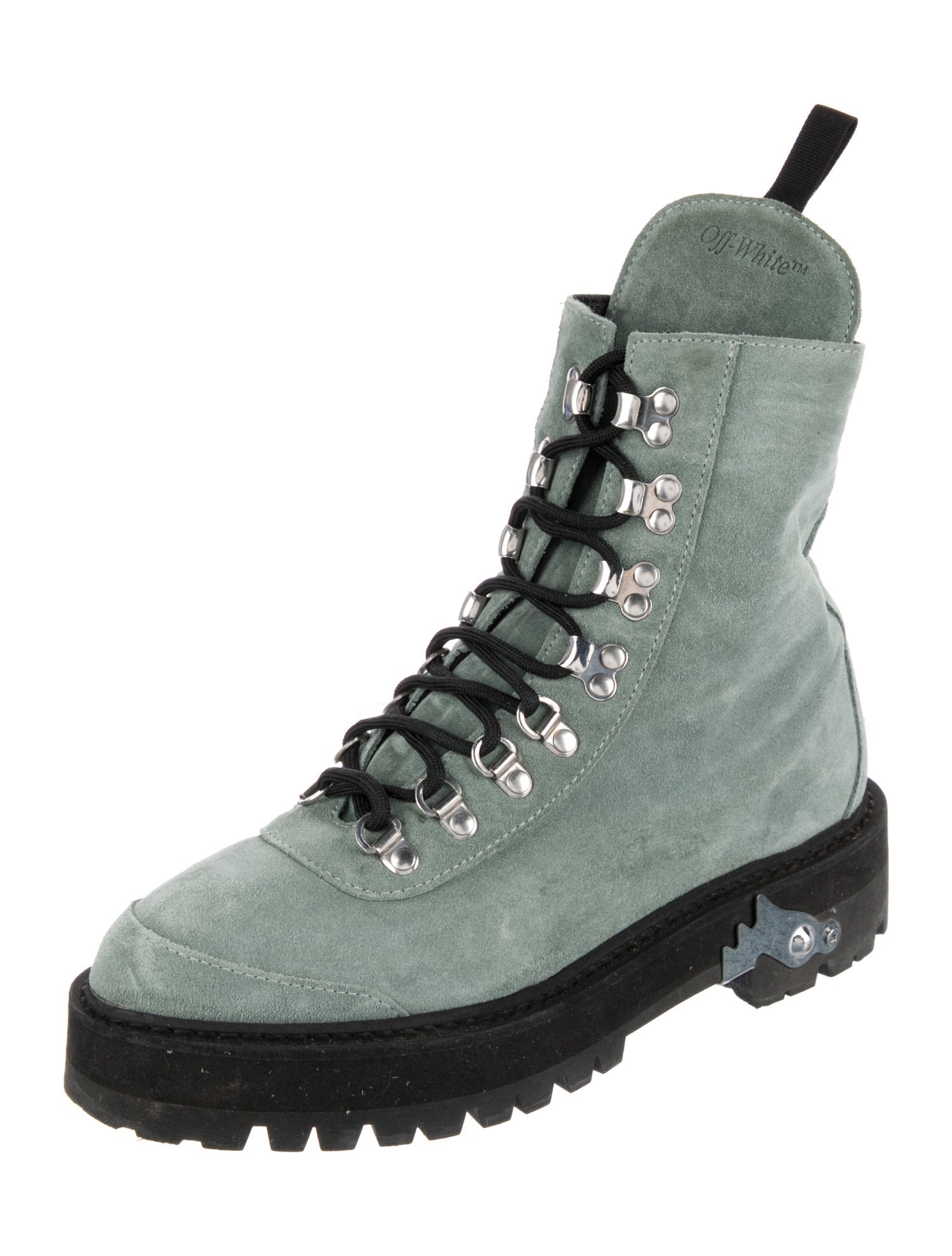 Off-White Combat Suede Hiking Boots