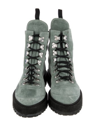 Off-White Combat Suede Hiking Boots