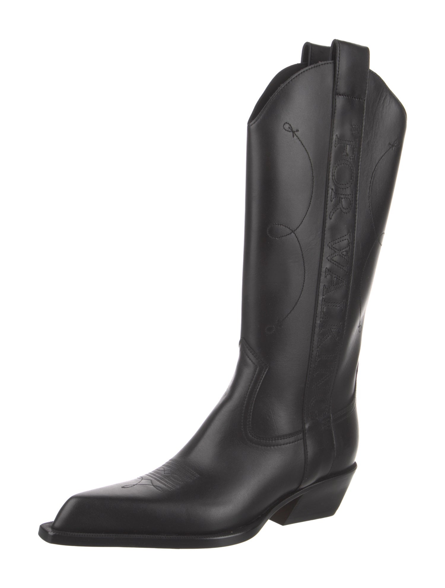 Off-White 'For Walking' Leather Western Boots