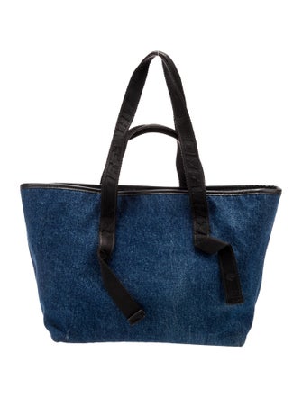 Off-White Denim Top Handle Bag
