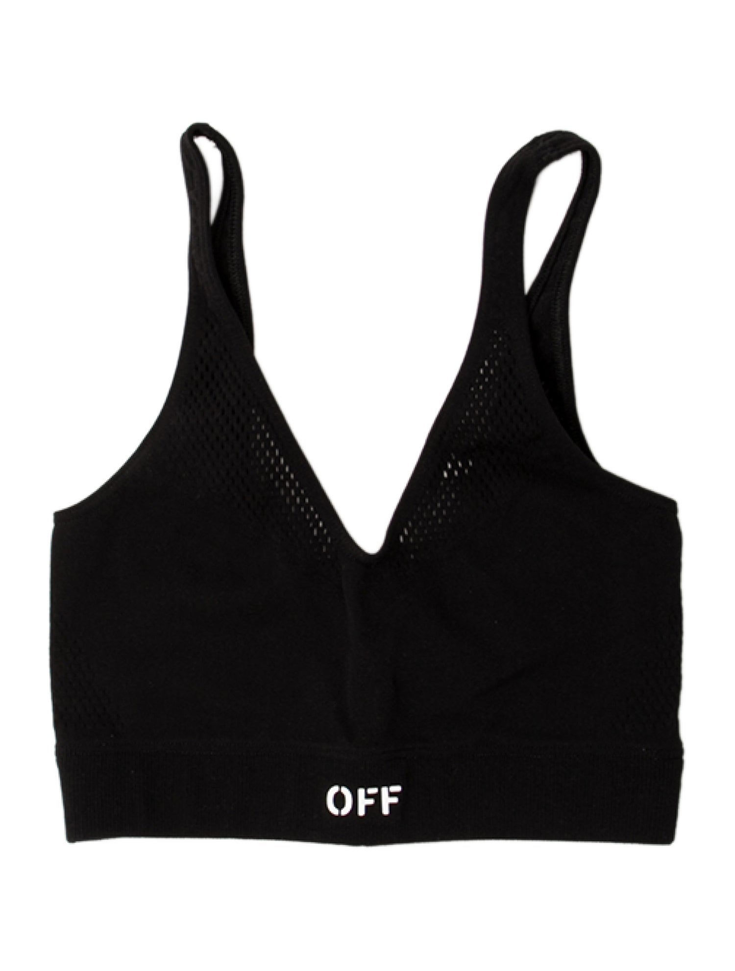 Off-White 2024 V-Neck Crop Top w/ Tags
