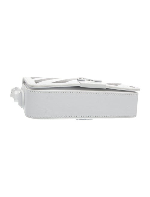 Off-White Leather Diagonals Mini Flap