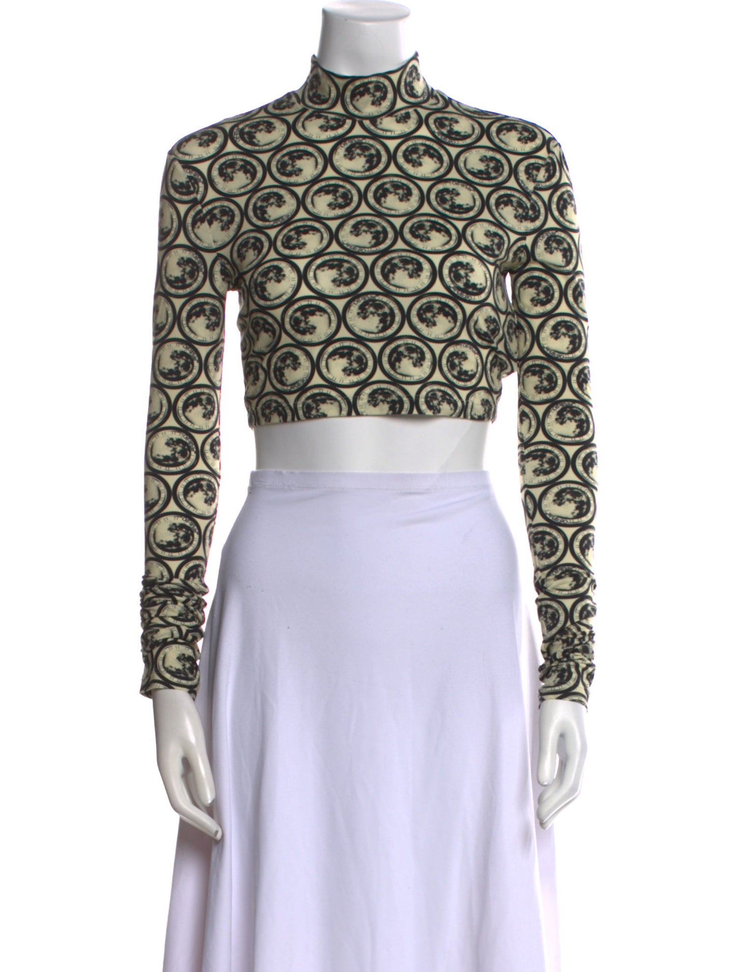 Off-White 2023 Printed Crop Top