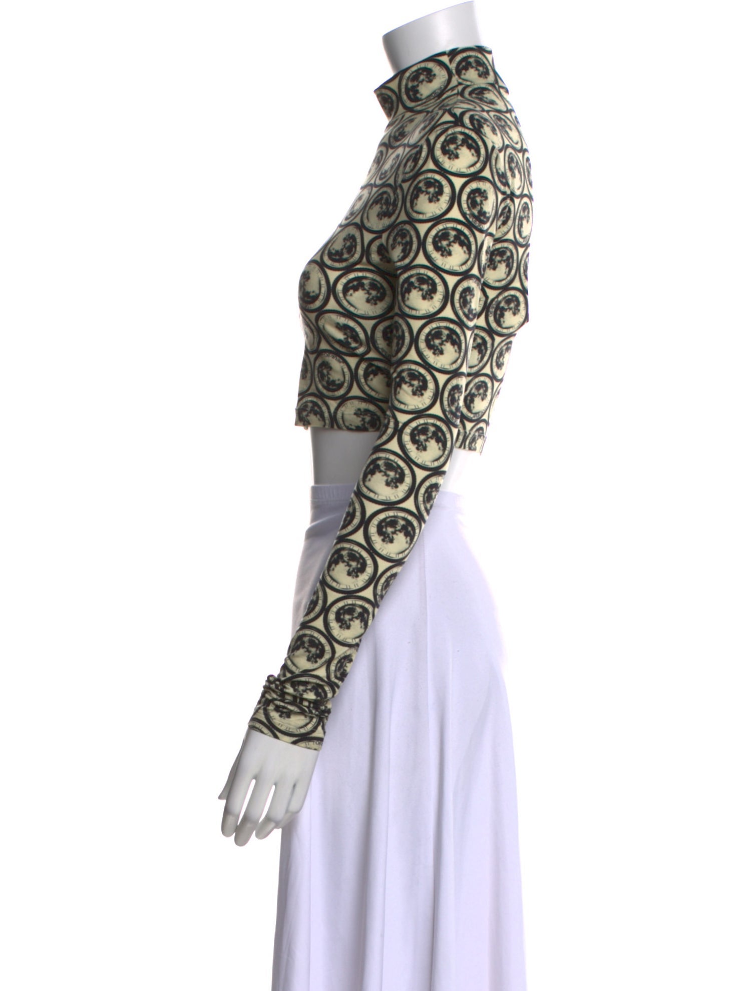 Off-White 2023 Printed Crop Top