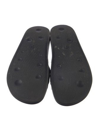 Off-White Leather Printed Slides