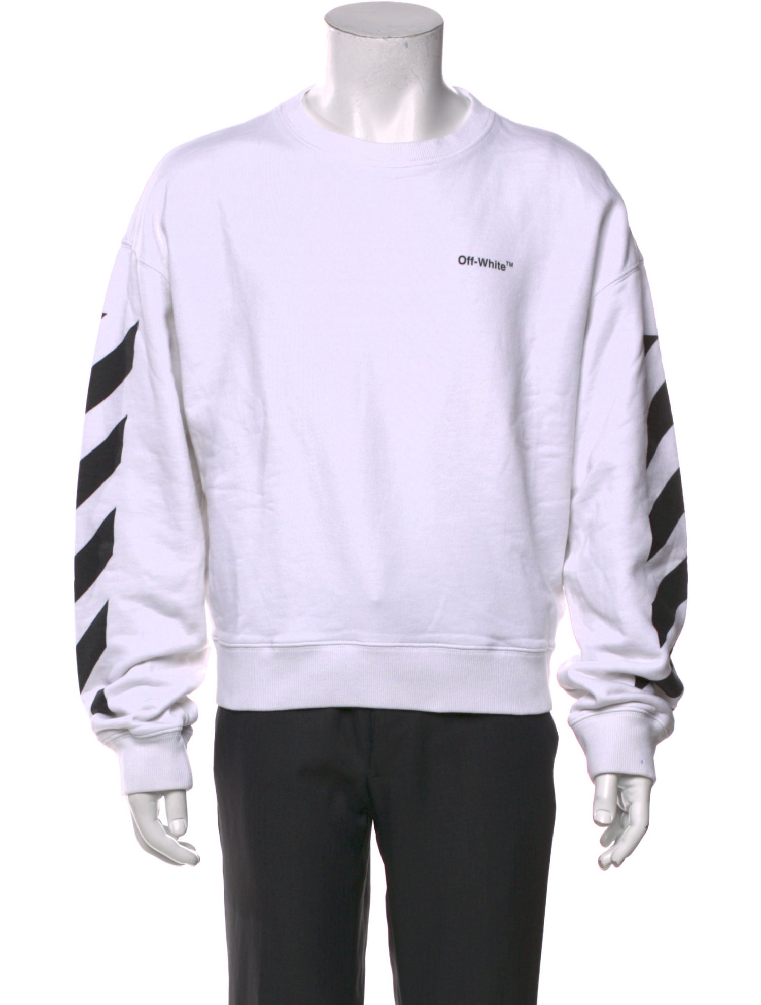 Off-White Graphic Print Crew Neck Sweatshirt