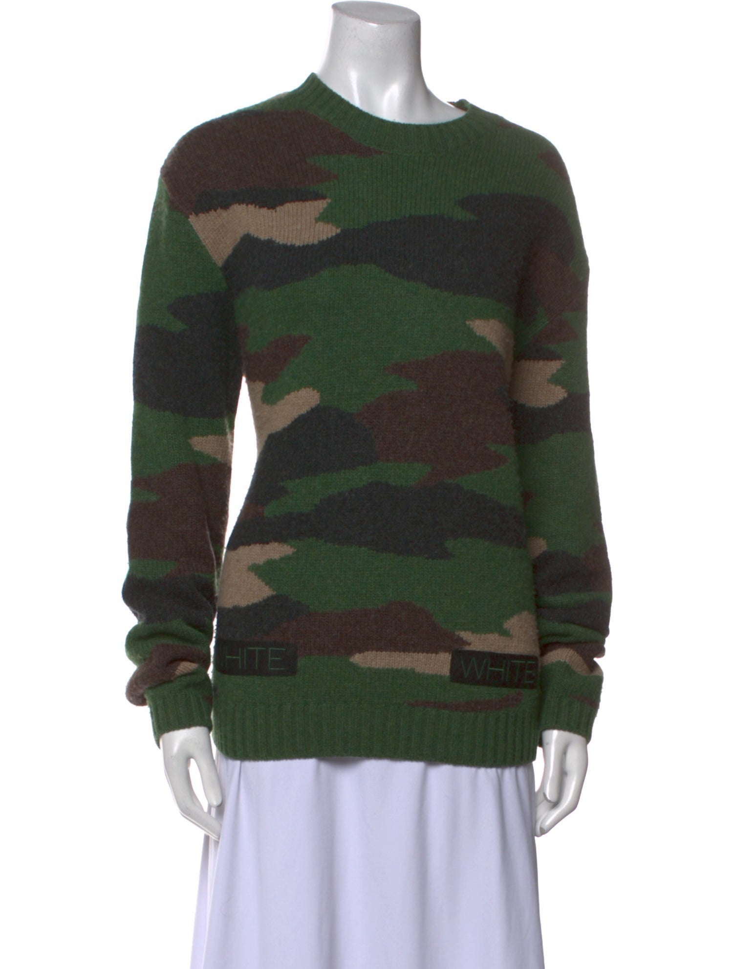 Off-White Camo Wool Sweater