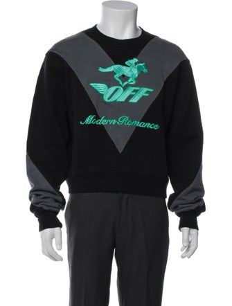 Off-White Graphic Print Crew Neck Sweatshirt