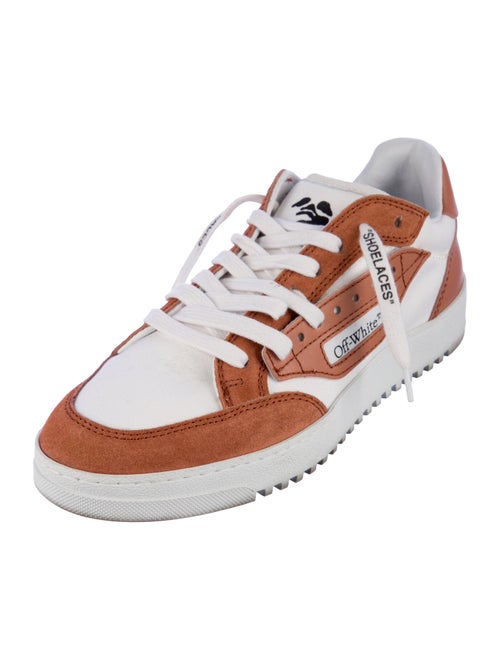 Off-White Leather Printed Sneakers