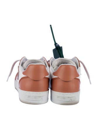 Off-White Leather Printed Sneakers