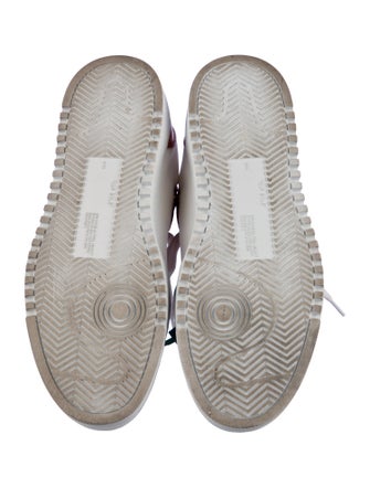 Off-White Leather Printed Sneakers