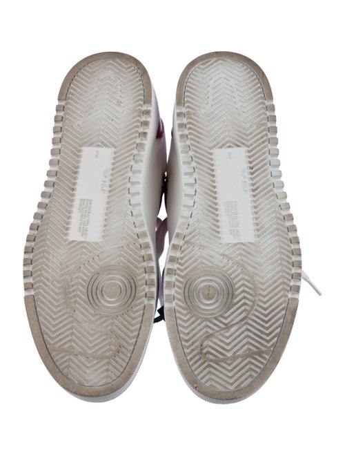 Off-White Leather Printed Sneakers