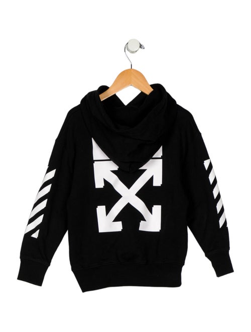 Off-White Boys' Woven Logo Hoodie