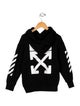 Off-White Boys' Woven Logo Hoodie
