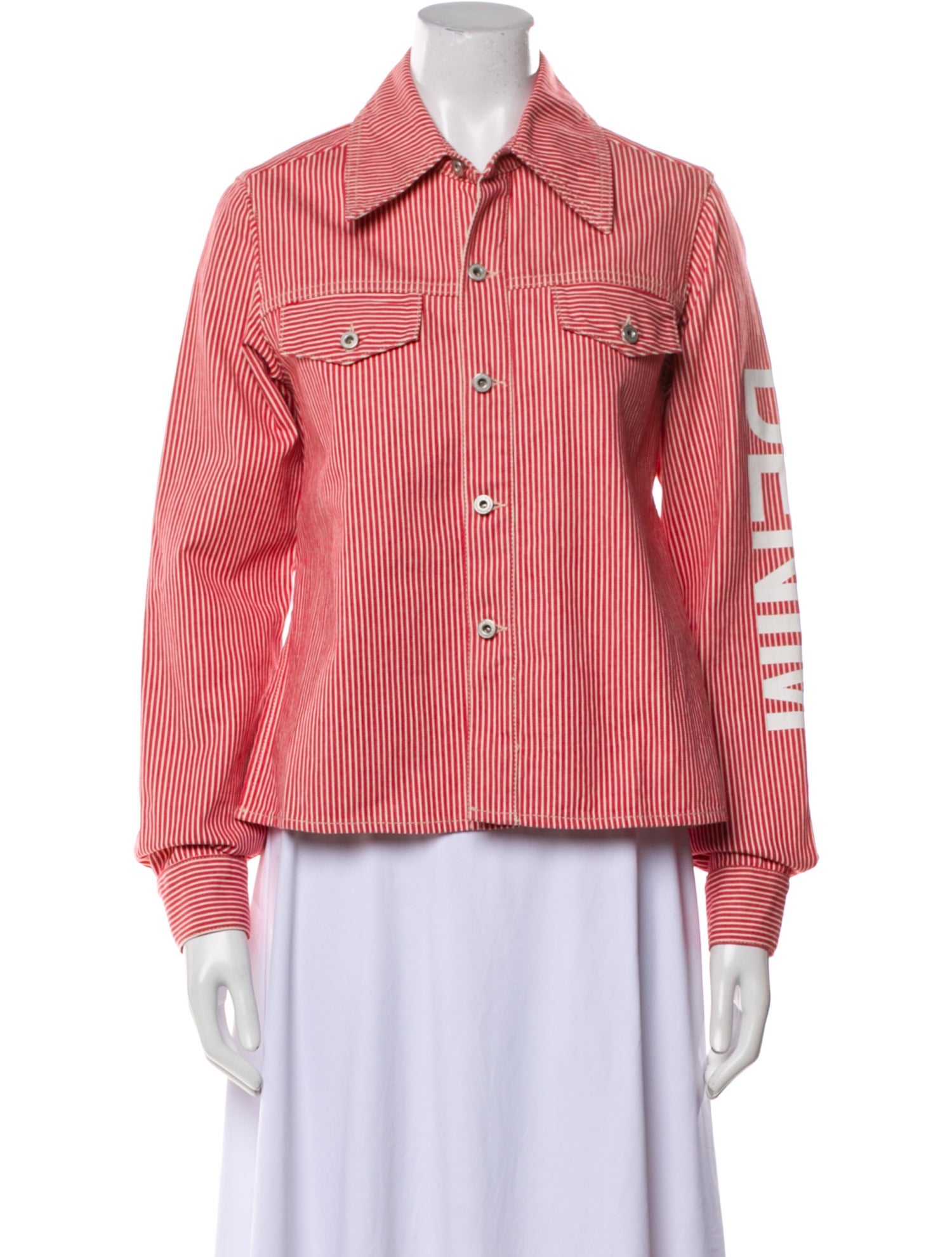 Off-White 2018 Striped Button-Up Top