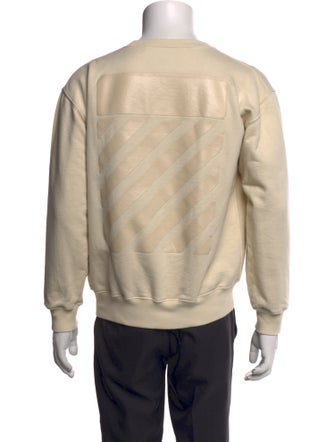 Off-White Crew Neck Long Sleeve Pullover