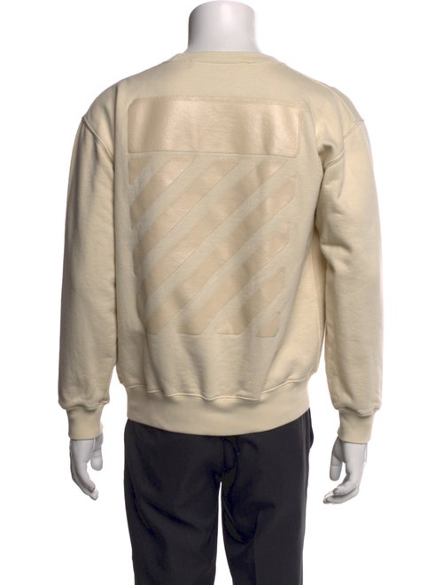 Off-White Crew Neck Long Sleeve Pullover