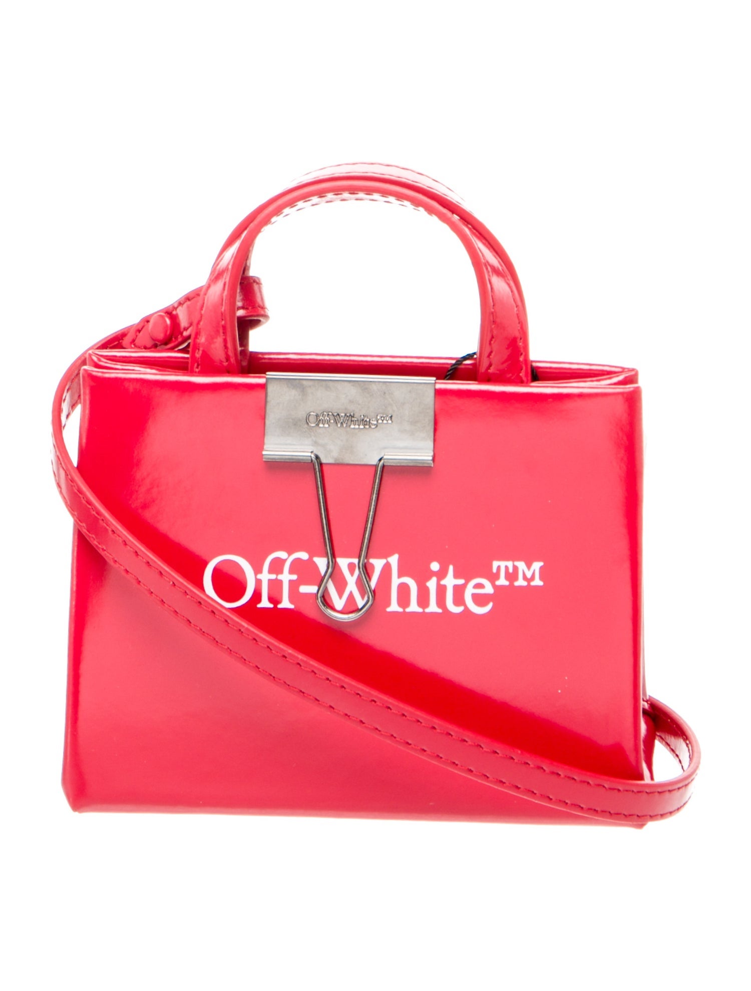 Off-White Patent Leather Baby Box w/ Tags
