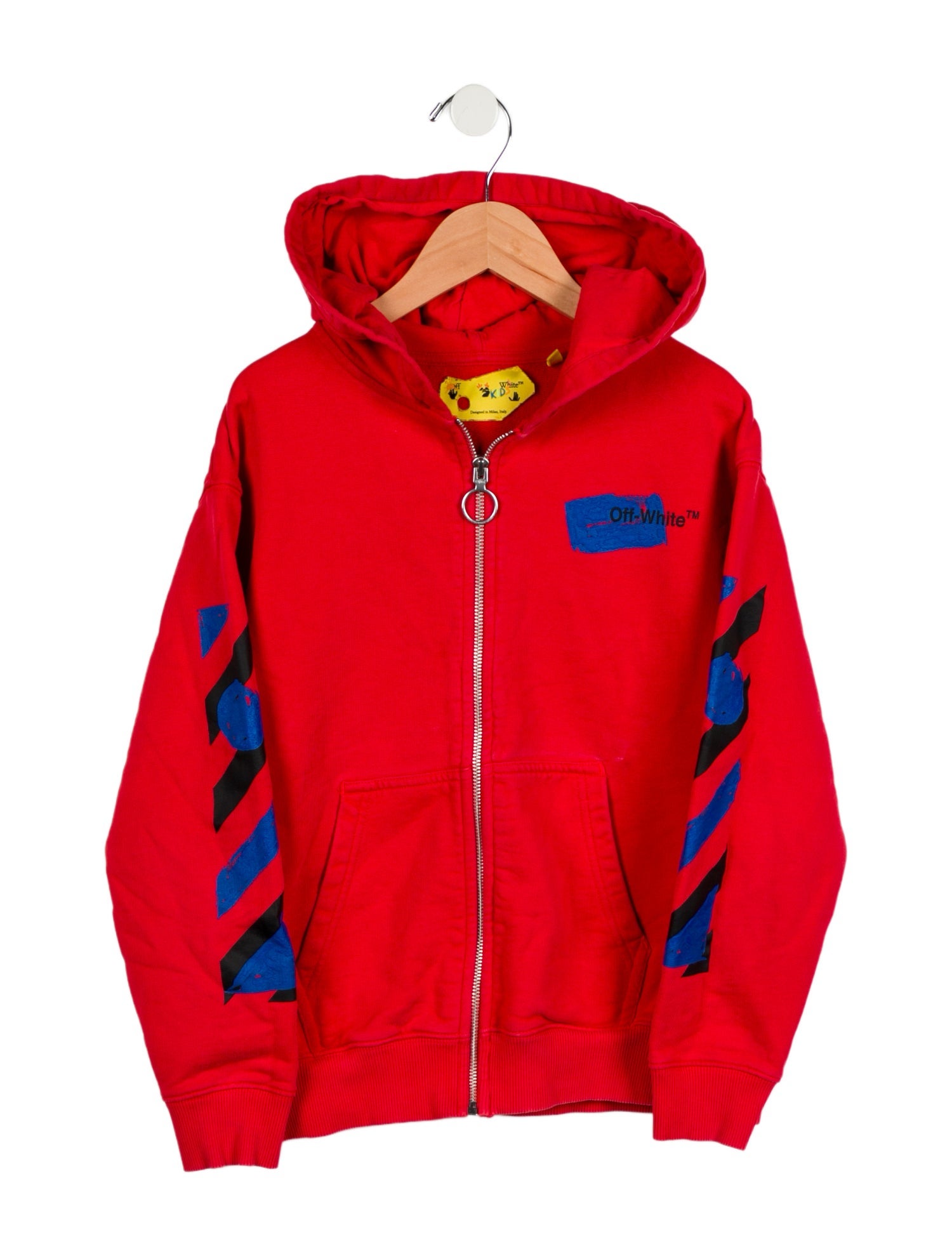 Off-White Kids' Arrows Logo Zip Sweatshirt