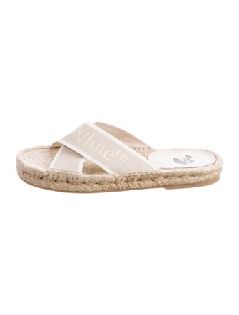Off-White Crisscross Canvas Espadrilles