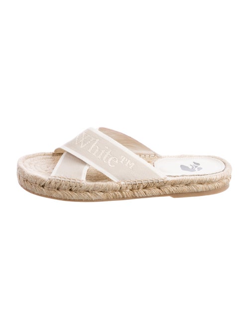 Off-White Crisscross Canvas Espadrilles