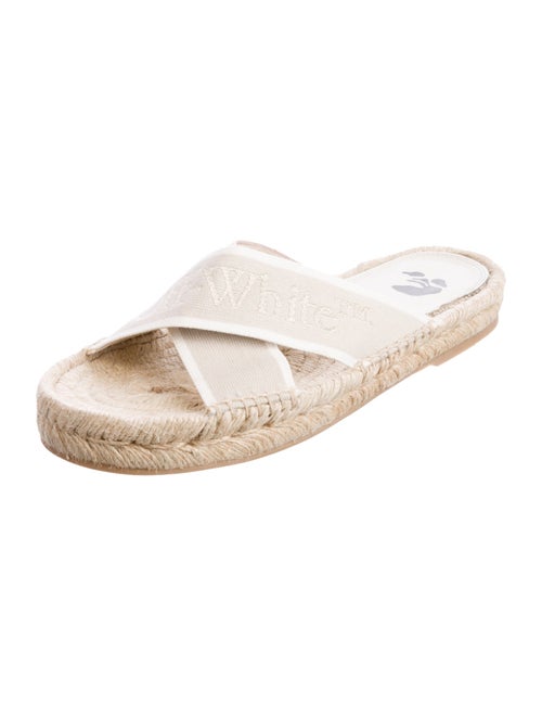 Off-White Crisscross Canvas Espadrilles
