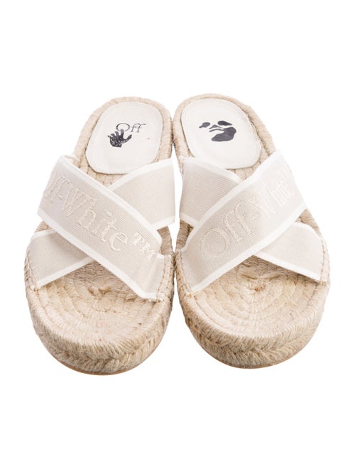 Off-White Crisscross Canvas Espadrilles