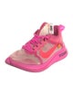 Off-White x Nike Zoom Fly Pink Athletic Sneakers