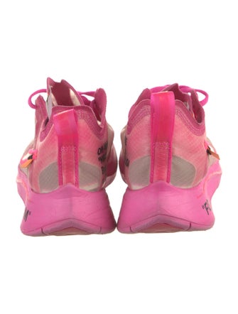 Off-White x Nike Zoom Fly Pink Athletic Sneakers