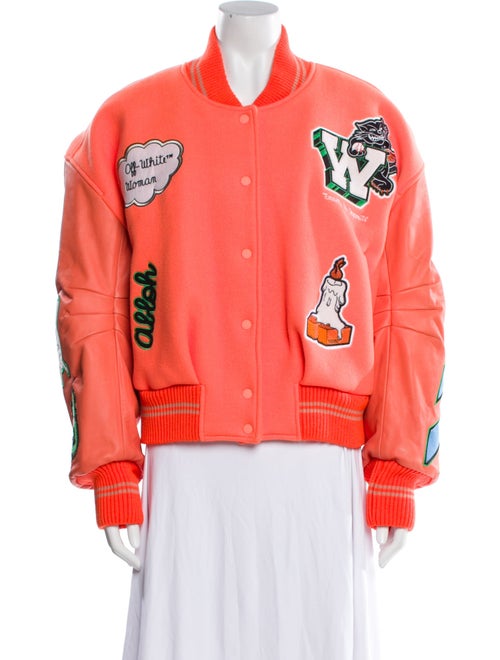 Off-White 2023 Virgin Wool Bomber Jacket w/ Tags