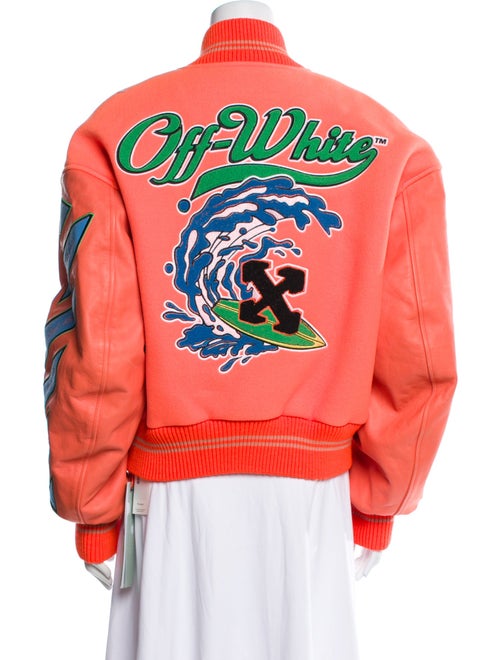 Off-White 2023 Virgin Wool Bomber Jacket w/ Tags