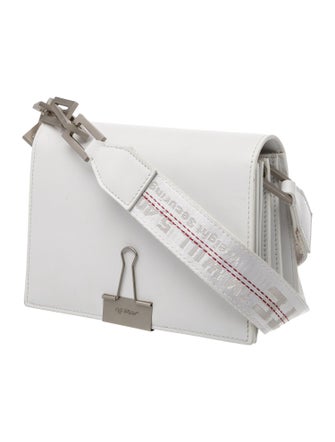 Off-White Leather Clip Bag