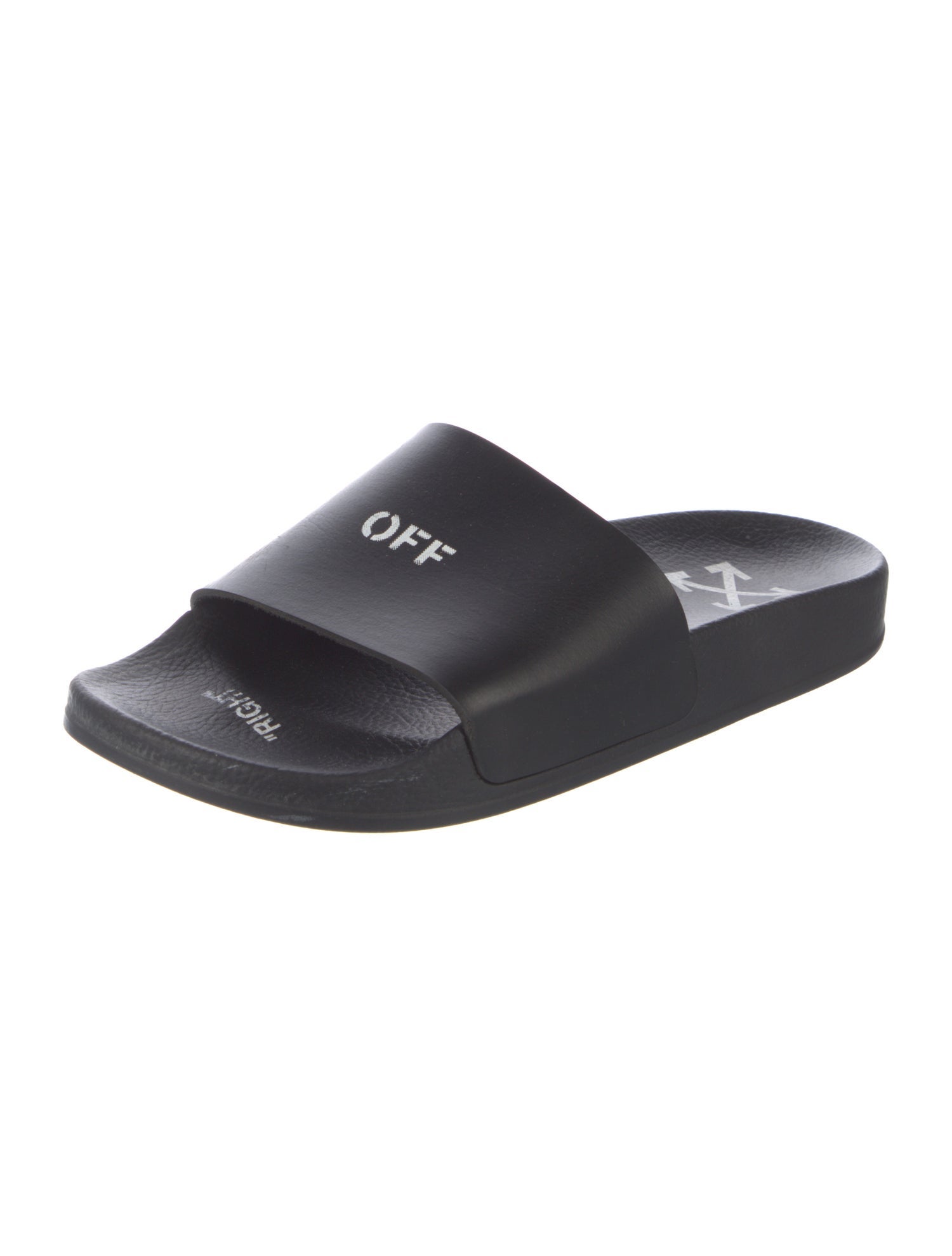 Off-White Rubber Graphic Print Slides