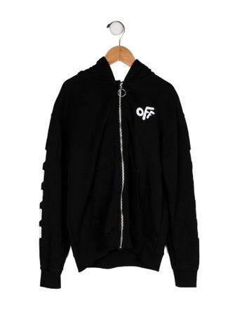 Off-White Logo Zip-Up Hoodie