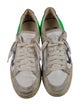 Off-White Leather Colorblock Pattern Sneakers